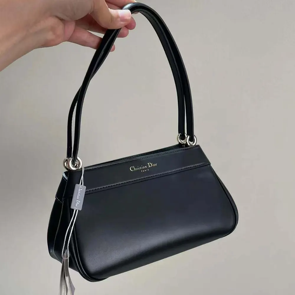 Dior Women Small Dior Key Bag Black Box Calfskin - image 4