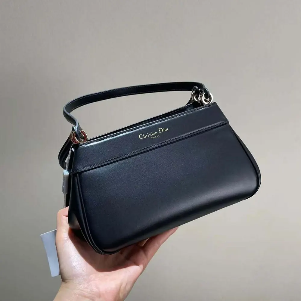 Dior Women Small Dior Key Bag Black Box Calfskin - image 5