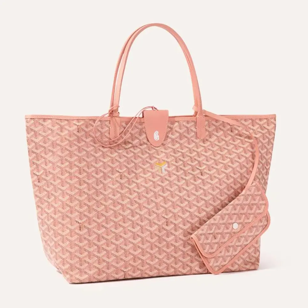 Front view of Goyard Unisex Saint Louis GM bag-Pearly Coral tote