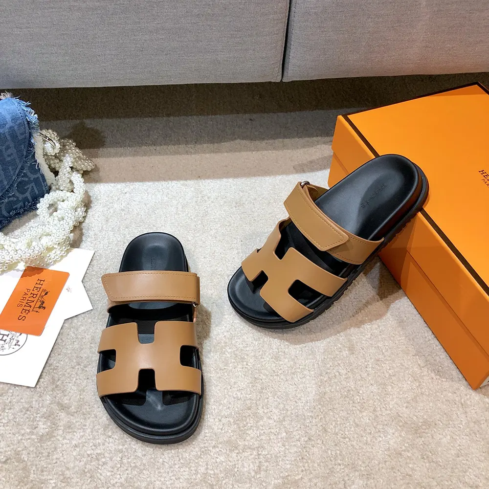 Hermes Unisex Chypre Sandal-Brown H222299ZvA3360 - image 4