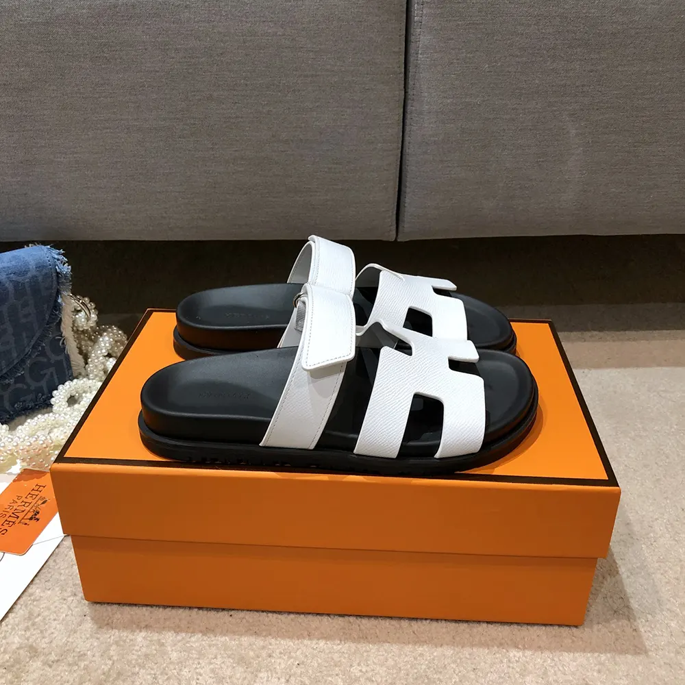 Hermes Unisex Chypre Sandal-White H222100Zv90380 - image 7