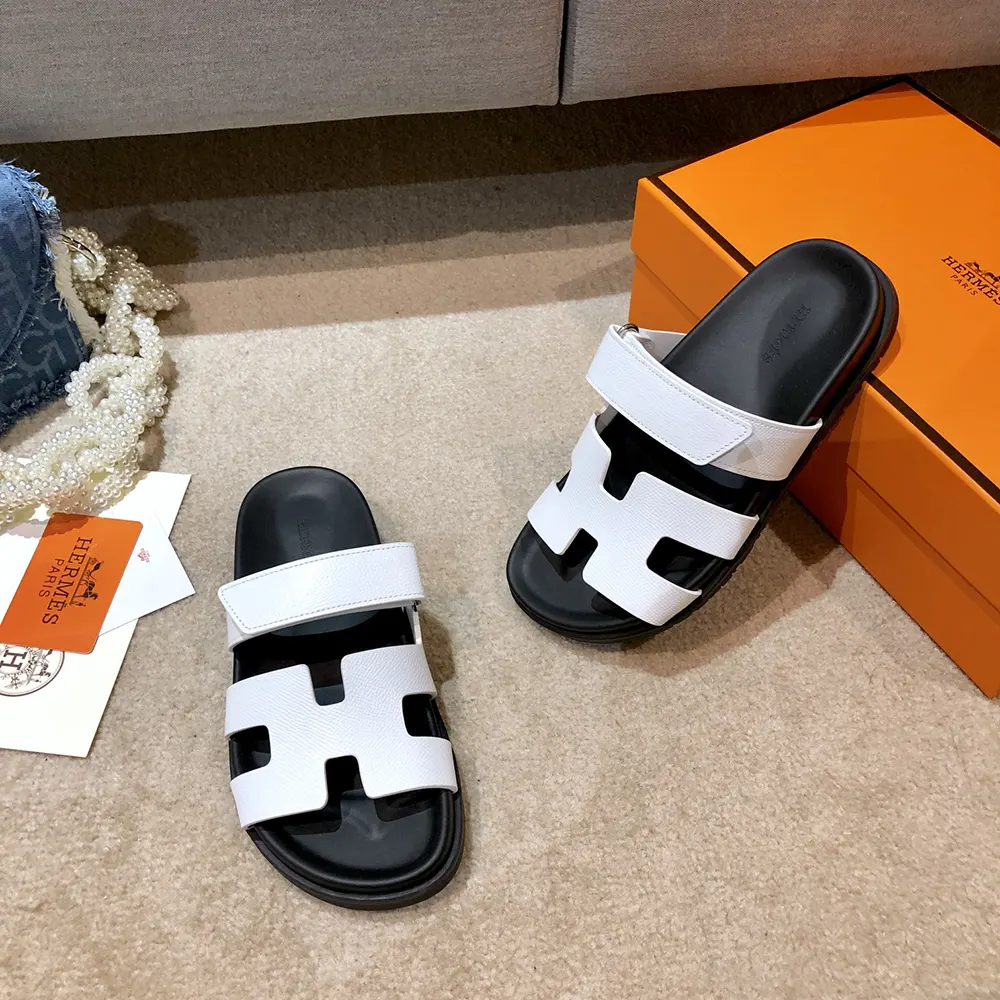 Hermes Unisex Chypre Sandal-White H222100Zv90380 - image 5
