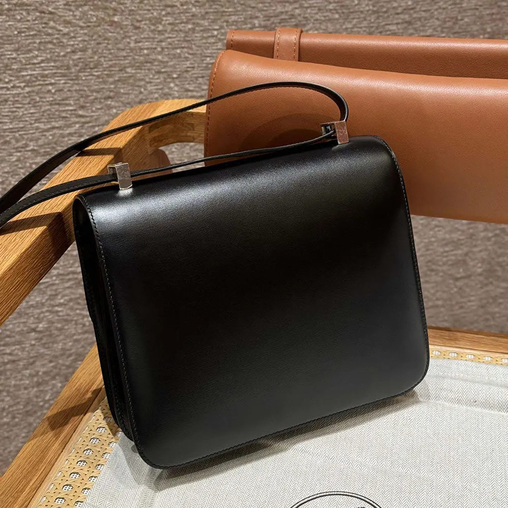 Hermes Women Constance 24 Bag Box Leather-Black/Silver - image 5