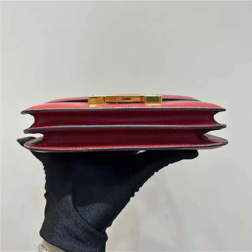 Hermes Women Constance 24 Bag Box Leather-Red/Gold - image 6