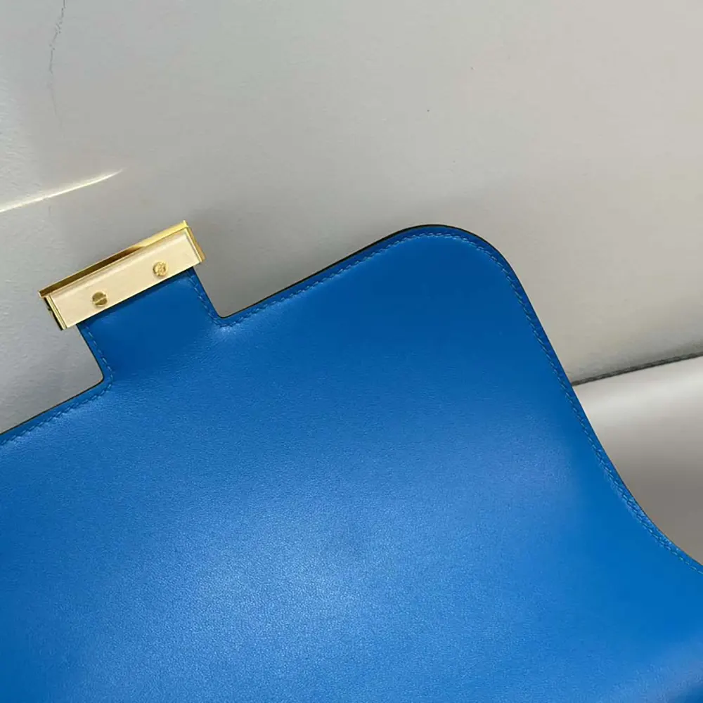 Hermes Women Constance 24 Bag Epsom Leather-Blue/Gold - image 9