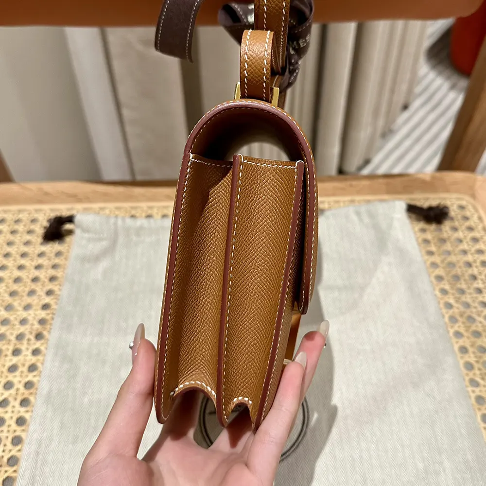 Hermes Women Constance 24 Bag Epsom Leather-Brown/Gold - image 6