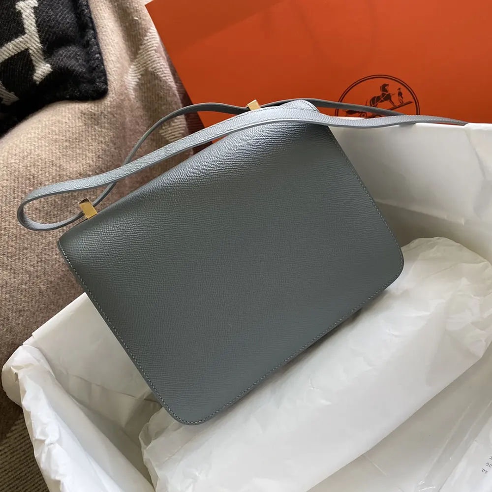 Hermes Women Constance 24 Bag Epsom Leather-Grey/Gold - image 4