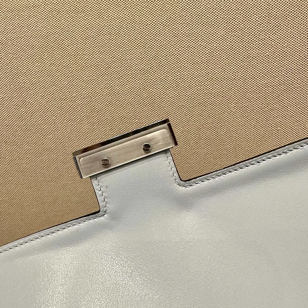 Hermes Women Constance 24 Bag Epsom Leather-Light Blue/Silver - image 9
