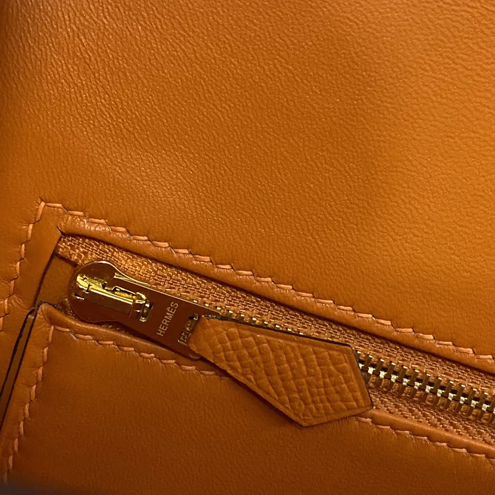 Hermes Women Constance 24 Bag Epsom Leather-Orange/Gold - image 10