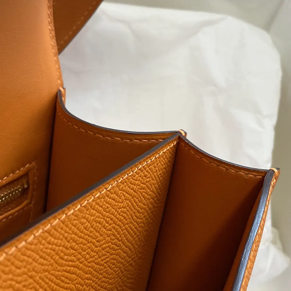 Hermes Women Constance 24 Bag Epsom Leather-Orange/Gold - image 7
