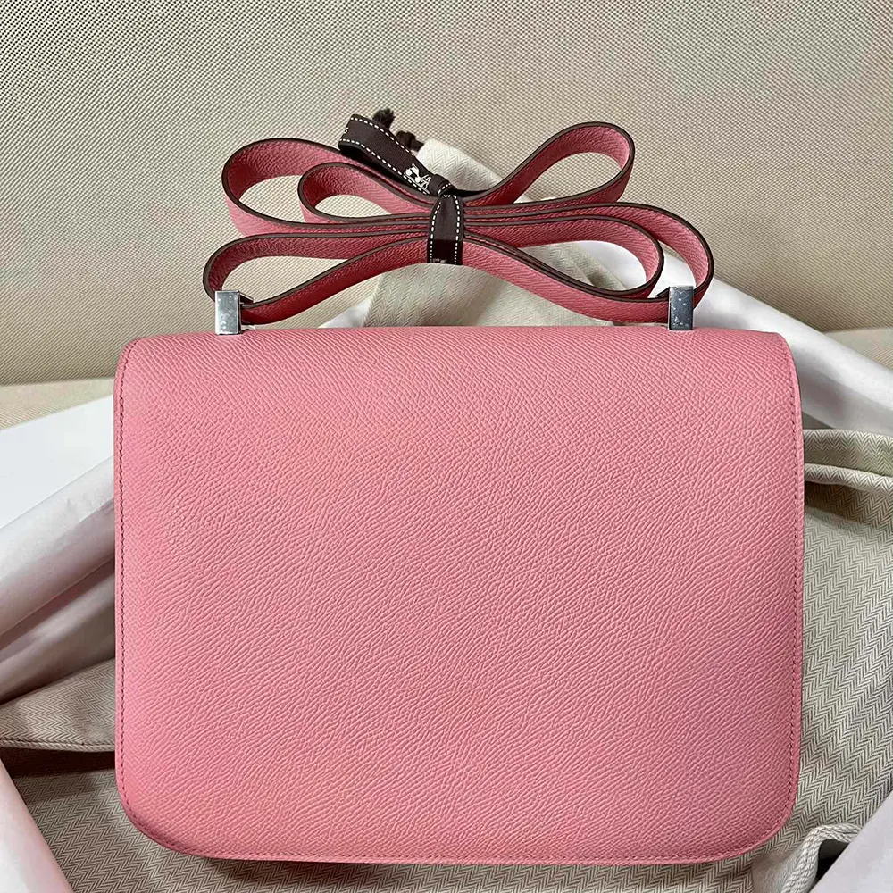 Hermes Women Constance 24 Bag Epsom Leather-Pink/Silver - image 4