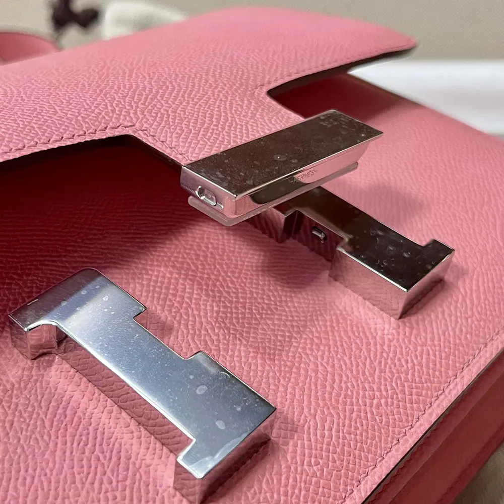 Hermes Women Constance 24 Bag Epsom Leather-Pink/Silver - image 9