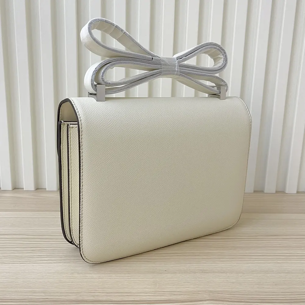 Hermes Women Constance 24 Bag Epsom Leather-White/Silver - image 5