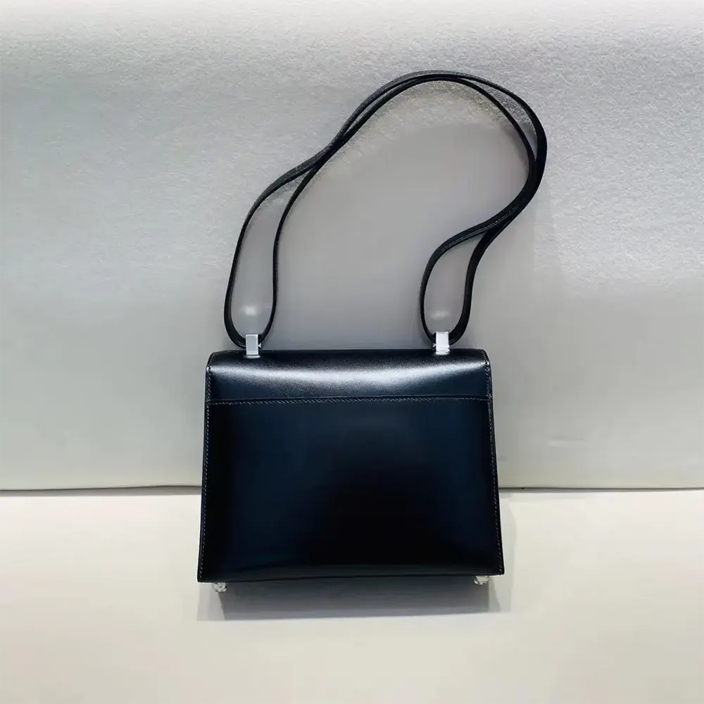 Hermes Women Verrou Bag in Box Leather-Black/Silver - image 4