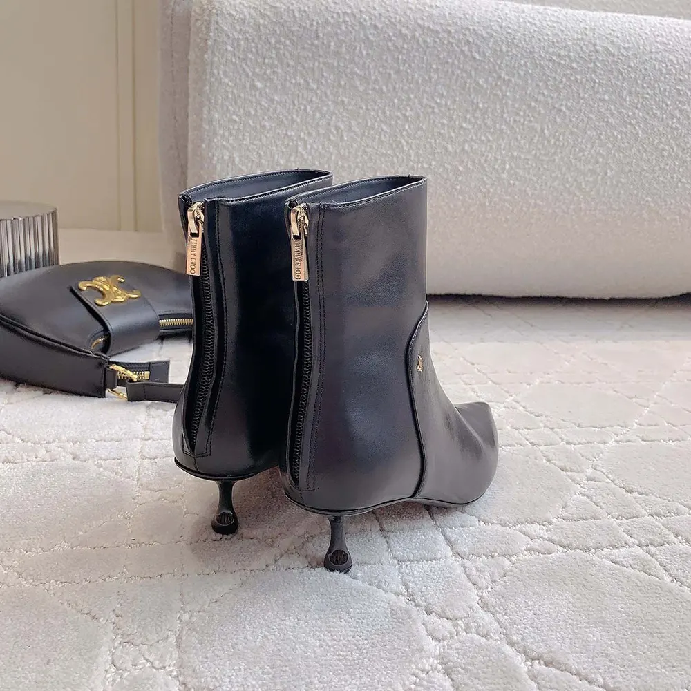 Jimmy Choo Women Cycas Ankle Boot 50 Black Nappa Leather Ankle Boots - image 7