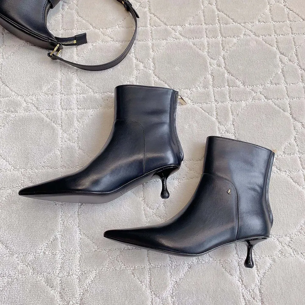 Jimmy Choo Women Cycas Ankle Boot 50 Black Nappa Leather Ankle Boots - image 6
