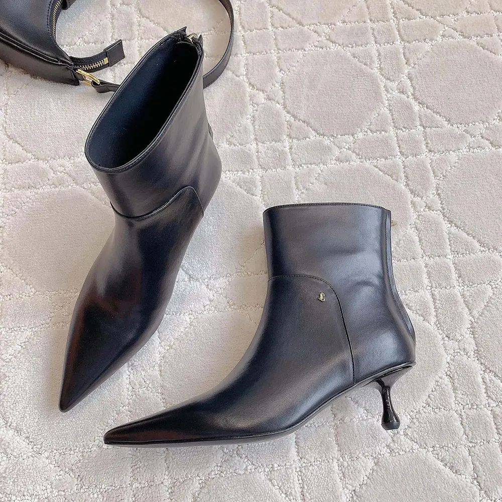 Jimmy Choo Women Cycas Ankle Boot 50 Black Nappa Leather Ankle Boots - image 5