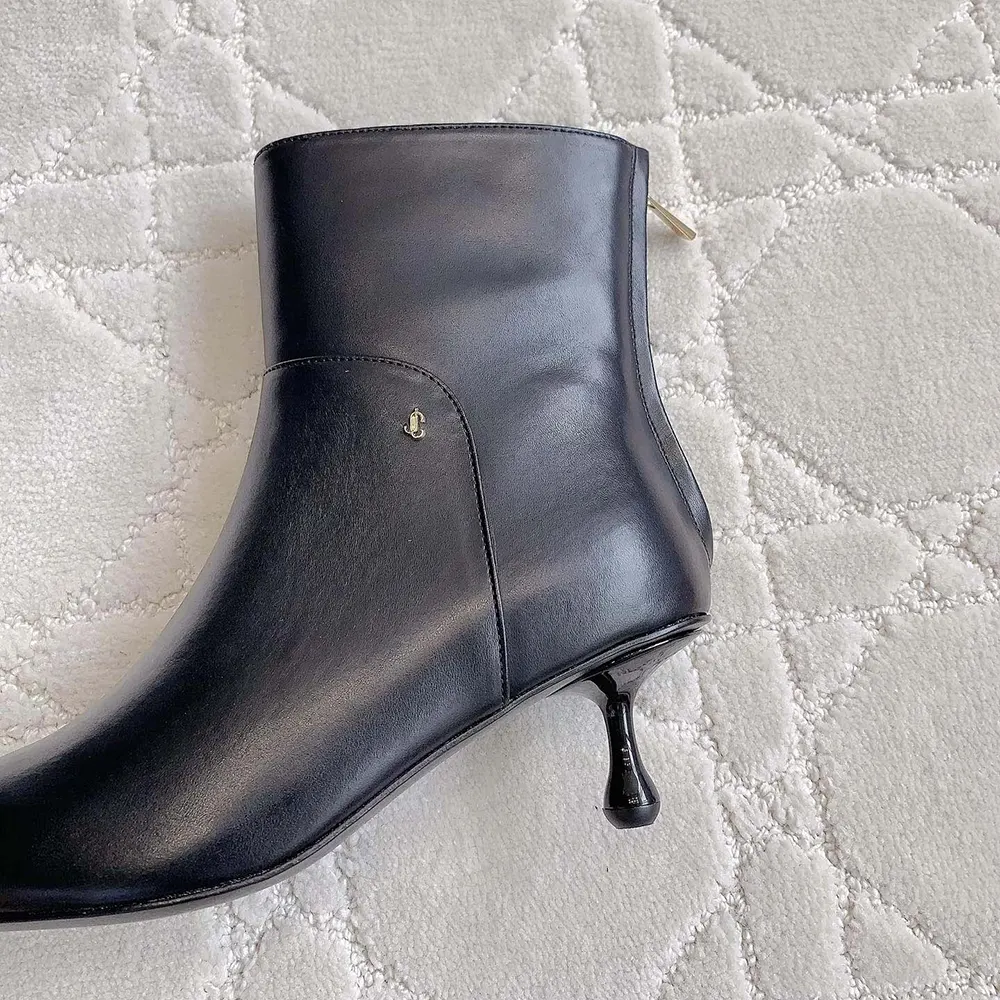 Jimmy Choo Women Cycas Ankle Boot 50 Black Nappa Leather Ankle Boots - image 9