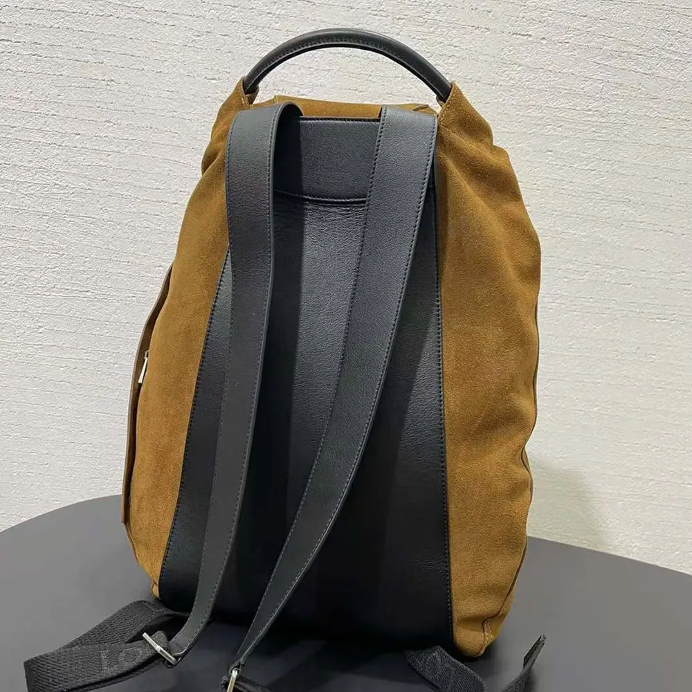 Loewe Unisex Flamenco Backpack in Pressed Suede - image 7