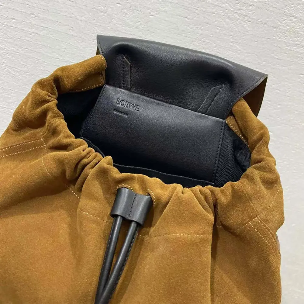 Loewe Unisex Flamenco Backpack in Pressed Suede - image 9