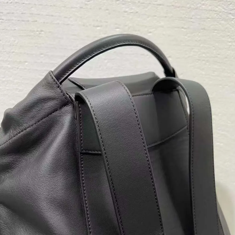 Loewe Unisex Flamenco Backpack in Shiny Supple Calfskin-Black - image 6