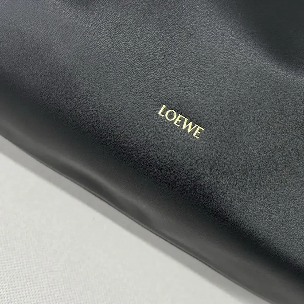 Loewe Unisex Large Flamenco Purse in Mellow Nappa Lambskin-Black - image 7