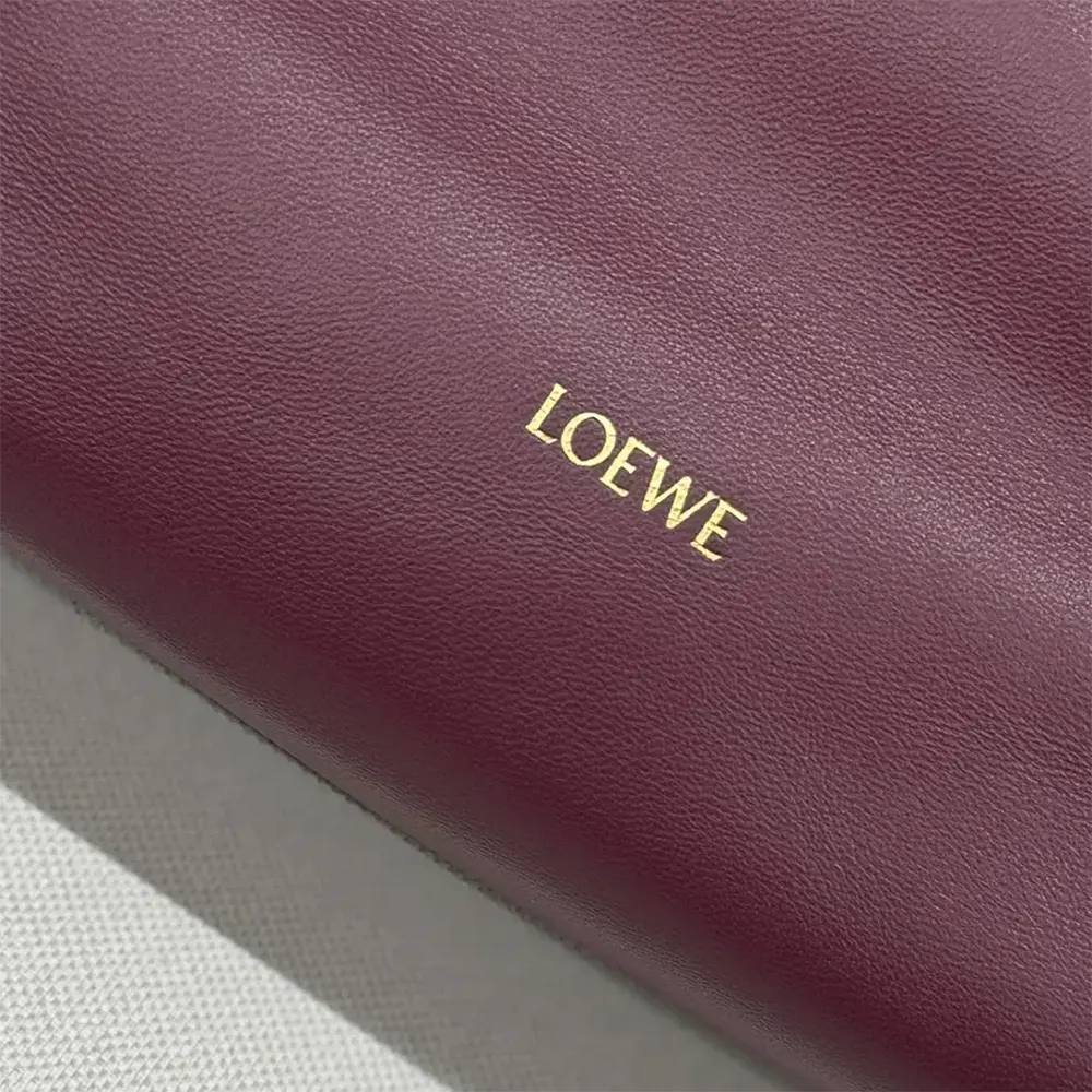 Loewe Unisex Medium Flamenco Purse in Mellow Nappa Lambskin-Dark Burgundy - image 7