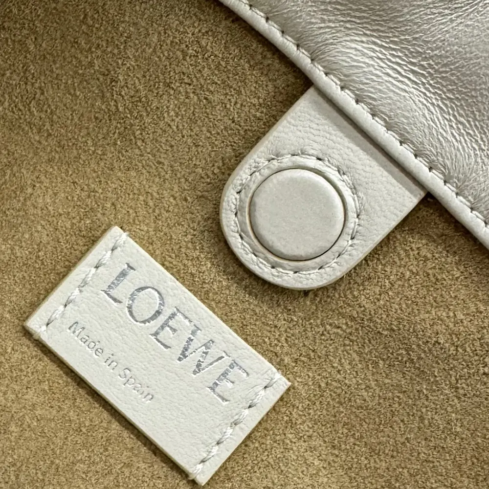 Loewe Unisex Mini Flamenco Purse Bag in Mellow Nappa Lambskin-Sea Salt - image 9