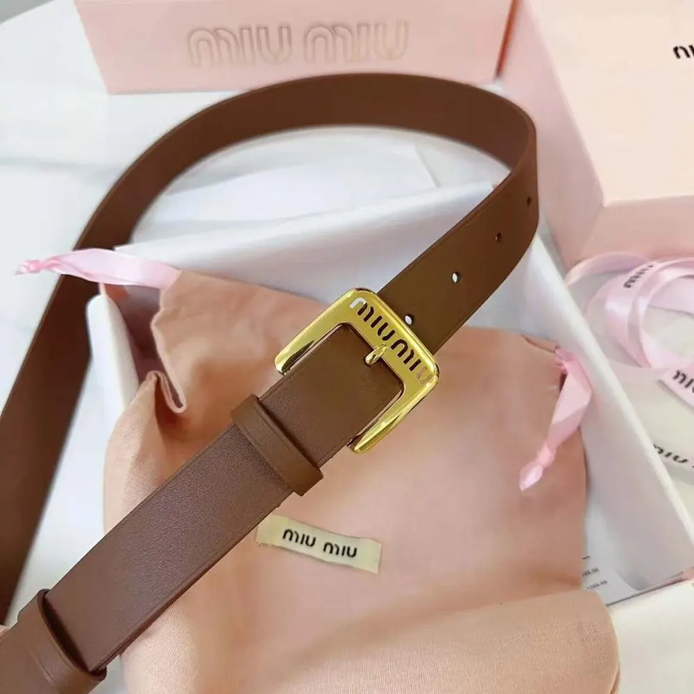 Miu Miu Women Nappa Leather Belt - image 7