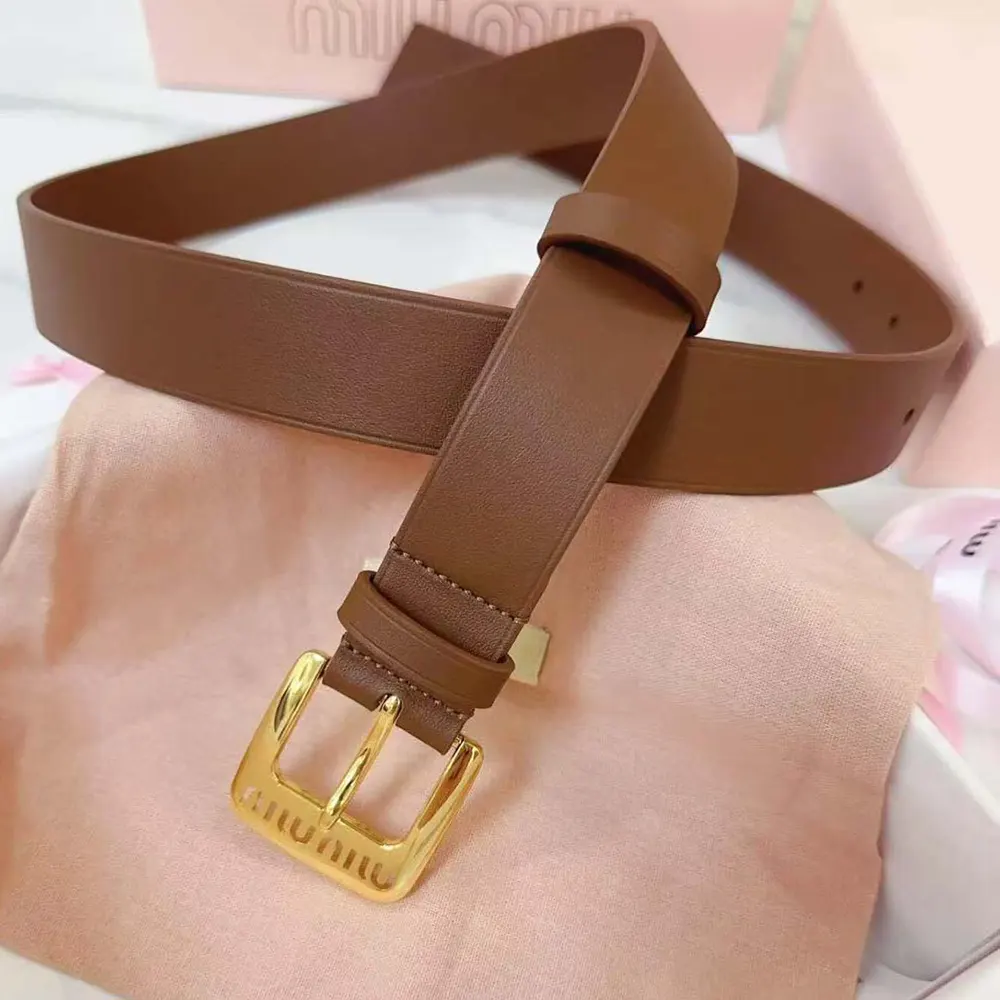 Miu Miu Women Nappa Leather Belt - image 4