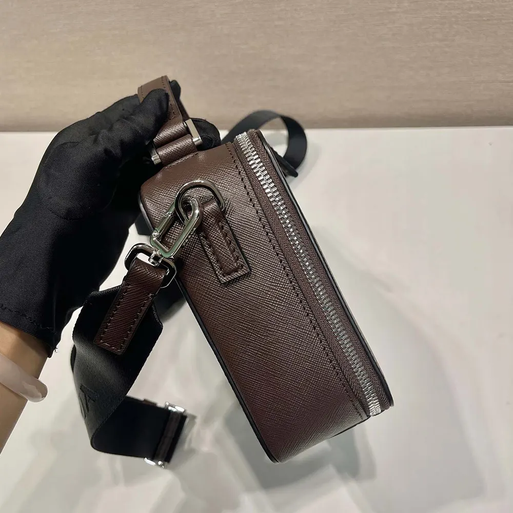 Prada Men Medium Prada Brique Saffiano Leather Bag - image 6