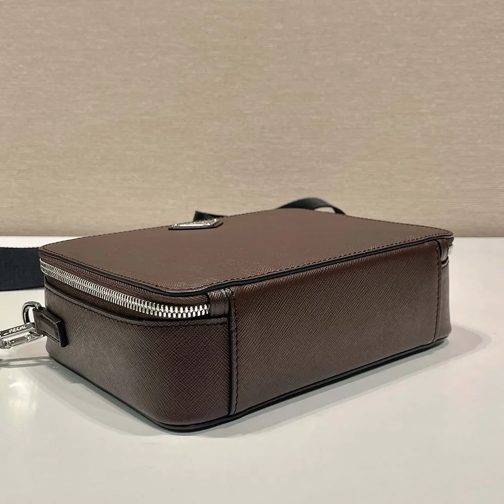 Prada Men Medium Prada Brique Saffiano Leather Bag - image 7