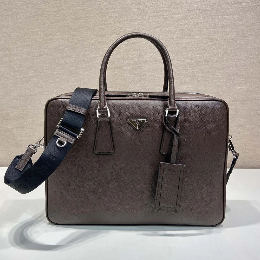 Side profile showing zip closure and structured silhouette