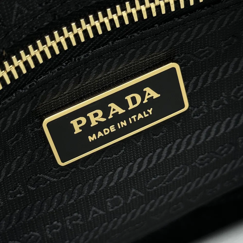 Prada Women Aimée large Re-Nylon and Leather Shoulder Bag with Padlock - image 10