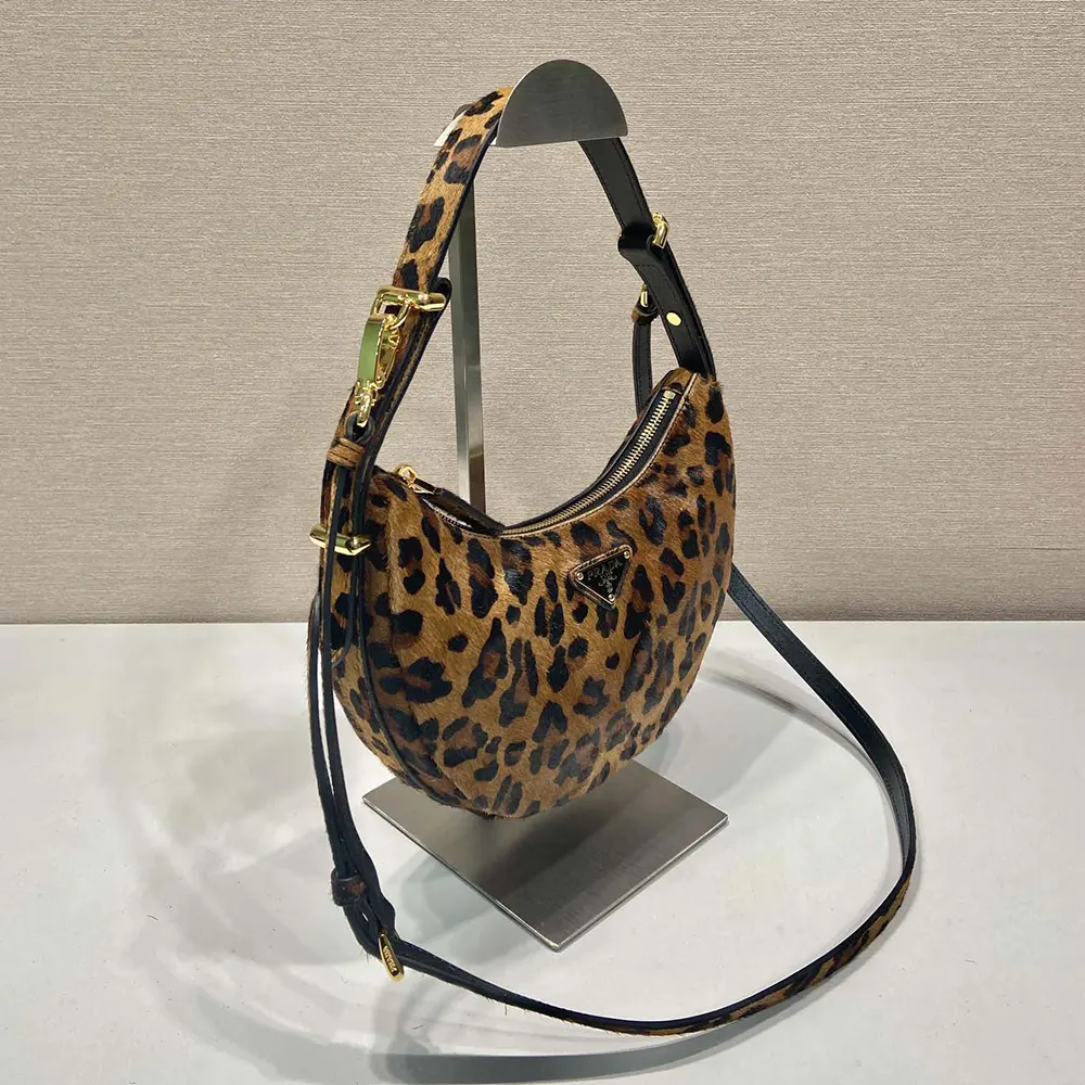 Prada Women Arqué Printed Leather Shoulder Bag - image 4