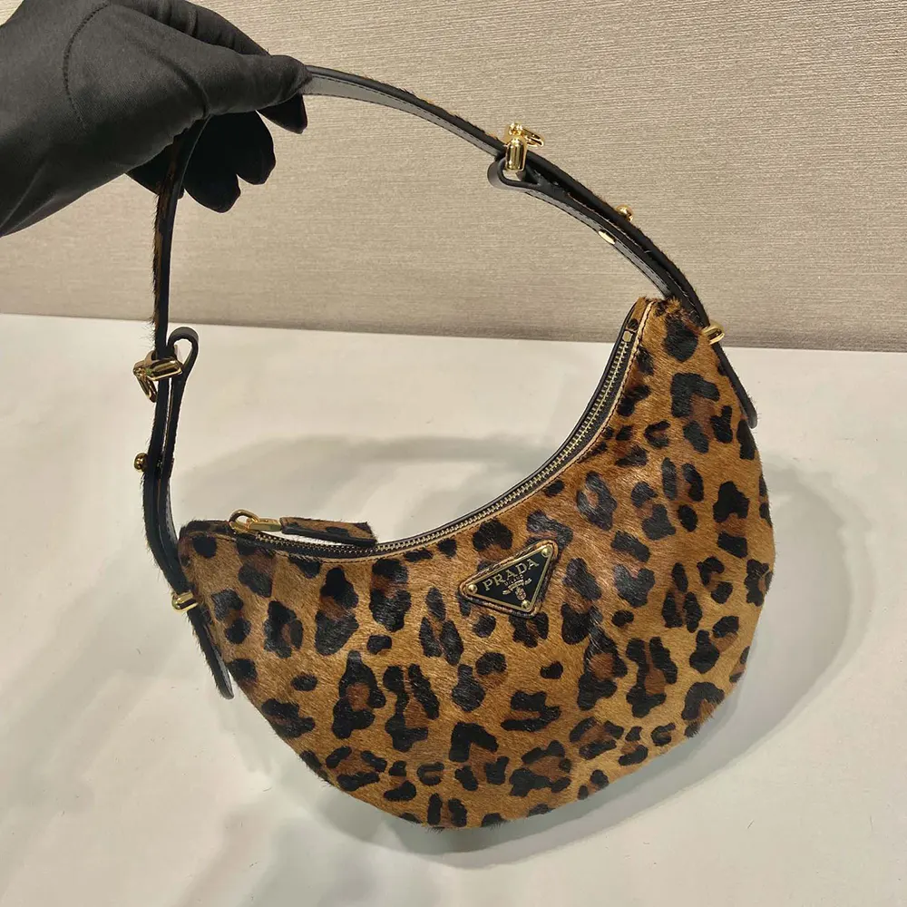 Prada Women Arqué Printed Leather Shoulder Bag - image 5