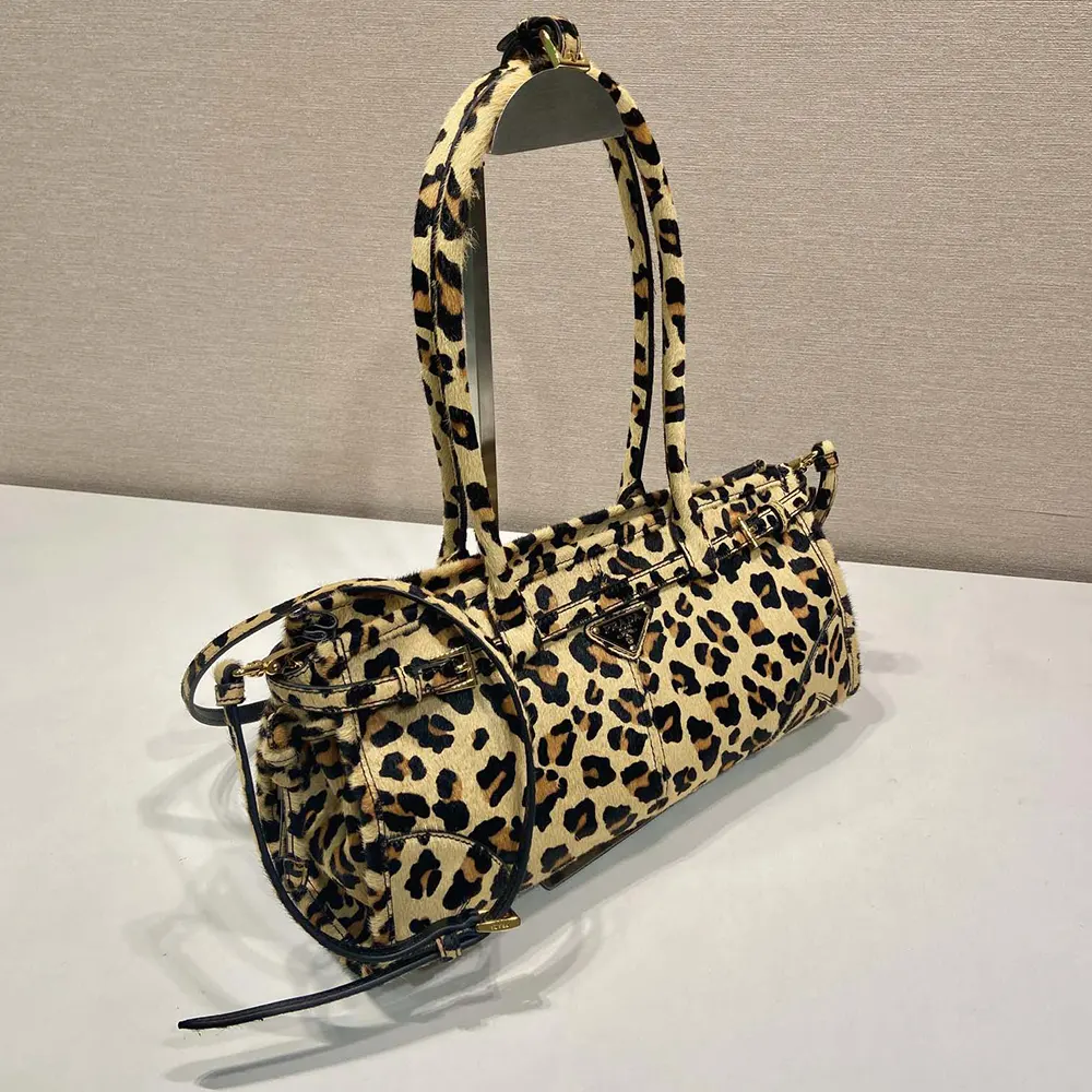 Prada Women Medium Printed Leather Handbag - image 4