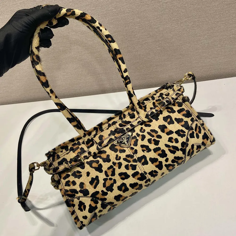 Prada Women Medium Printed Leather Handbag - image 5