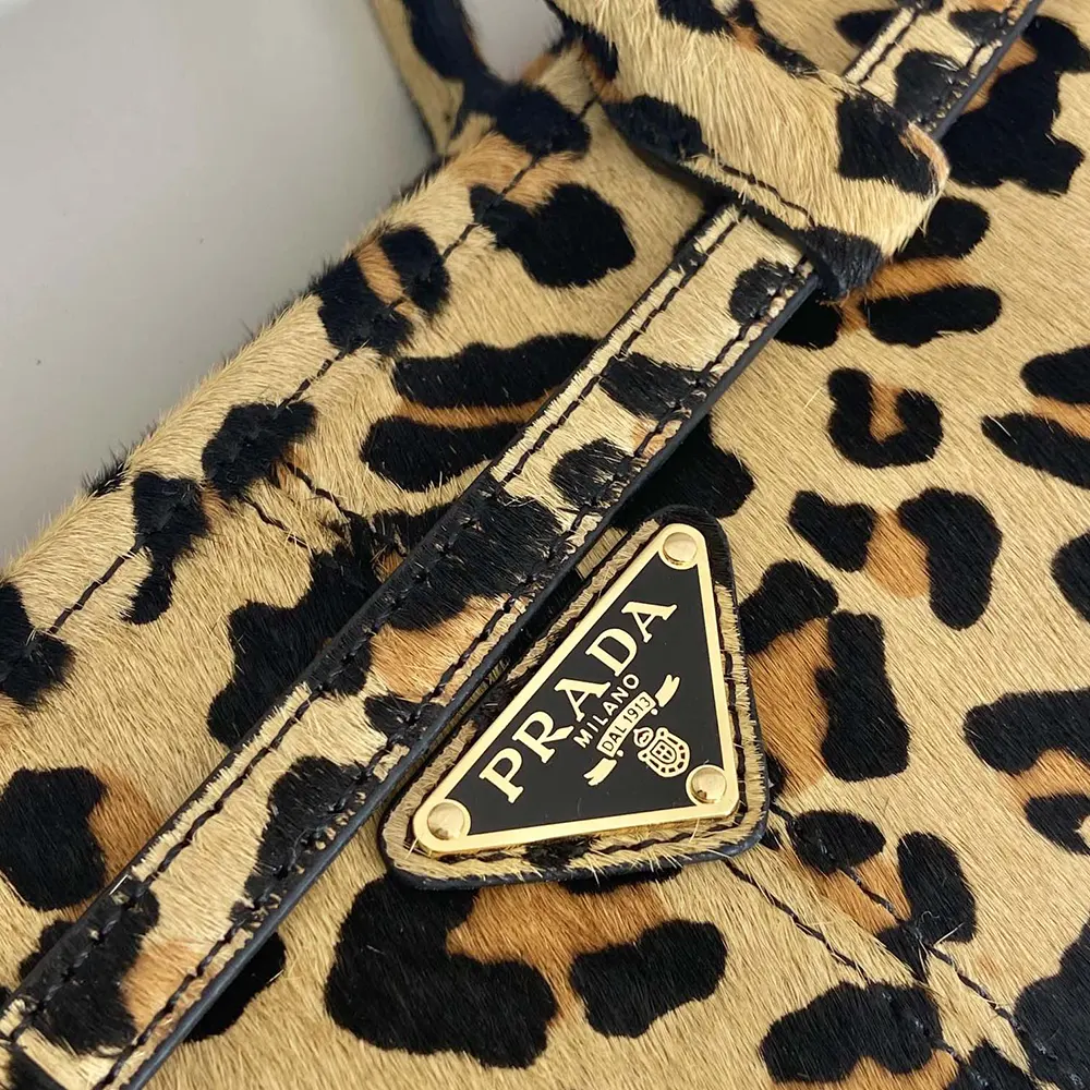 Prada Women Medium Printed Leather Handbag - image 8