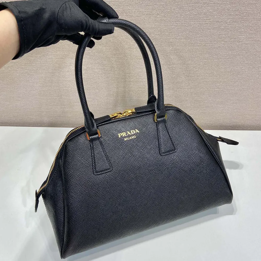 Prada Women Medium Saffiano Leather Bag-Black - image 4
