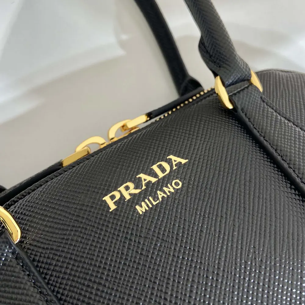 Prada Women Medium Saffiano Leather Bag-Black - image 9