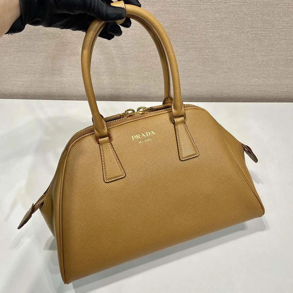 Prada Women Medium Saffiano Leather Bag-Brown - image 4