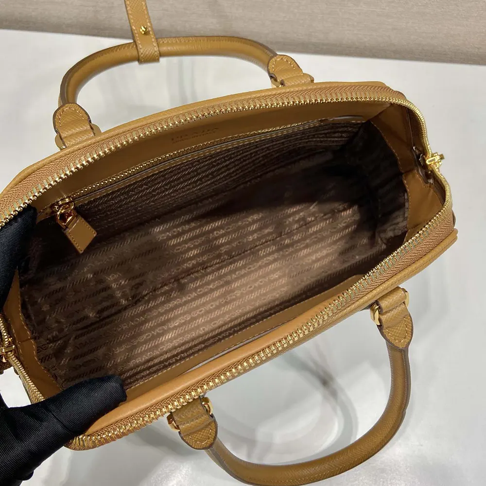 Prada Women Medium Saffiano Leather Bag-Brown - image 10