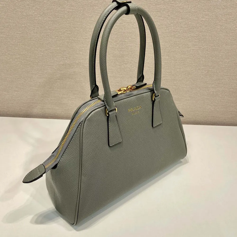 Prada Women Medium Saffiano Leather Bag-Gray - image 5