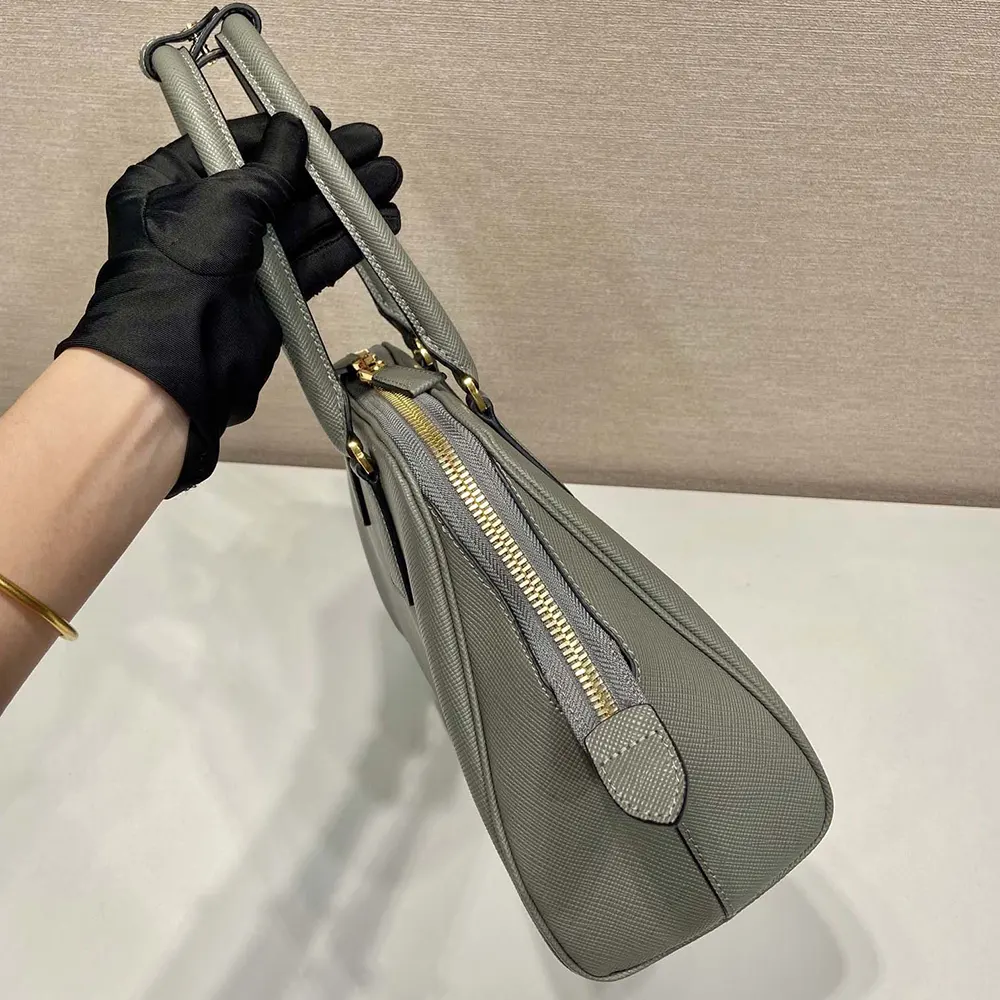 Prada Women Medium Saffiano Leather Bag-Gray - image 6
