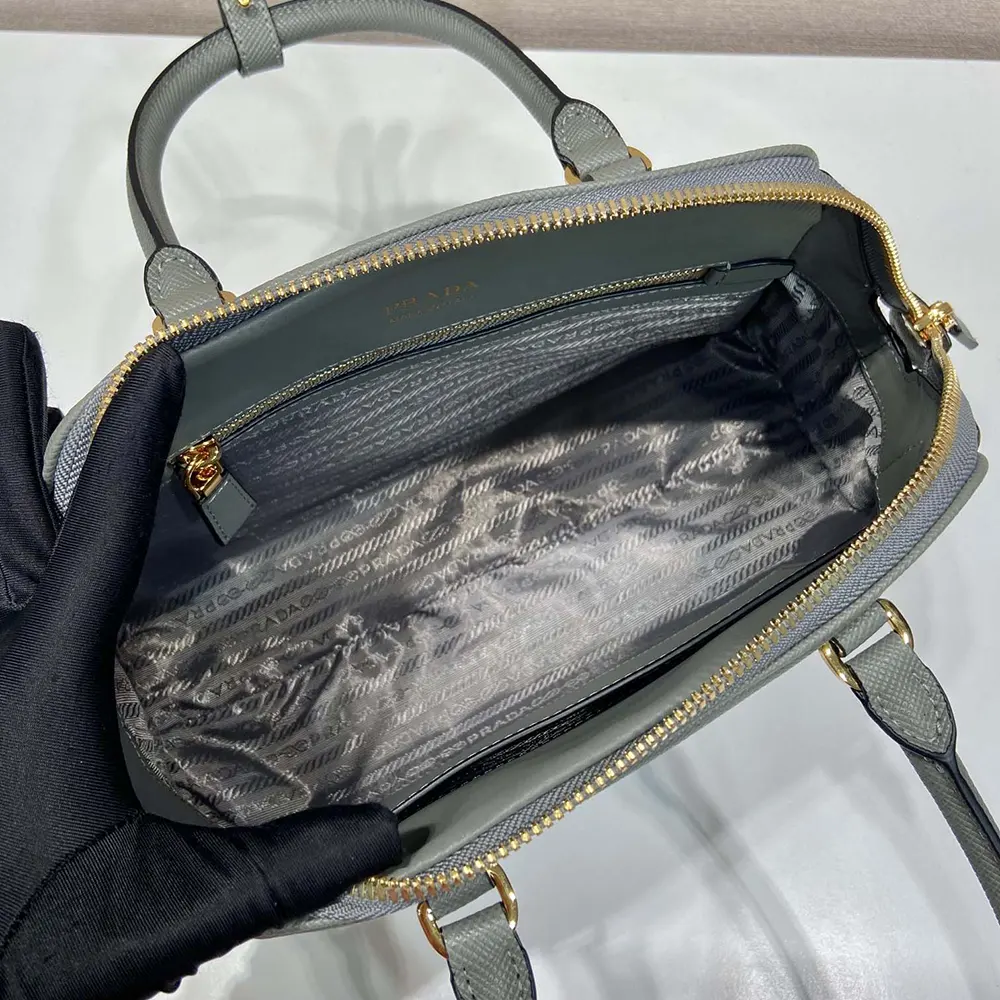 Prada Women Medium Saffiano Leather Bag-Gray - image 10
