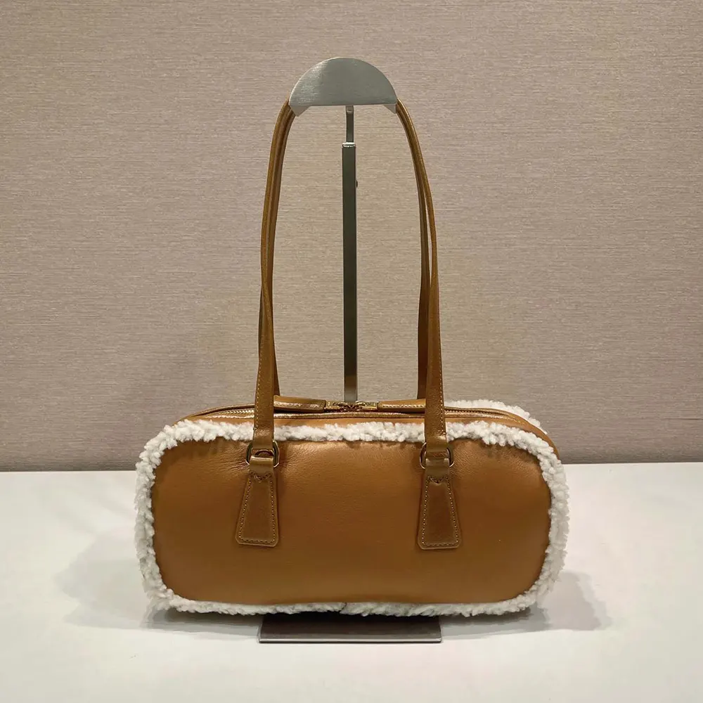 Prada Women Medium Shearling Two-handle Bag - image 4
