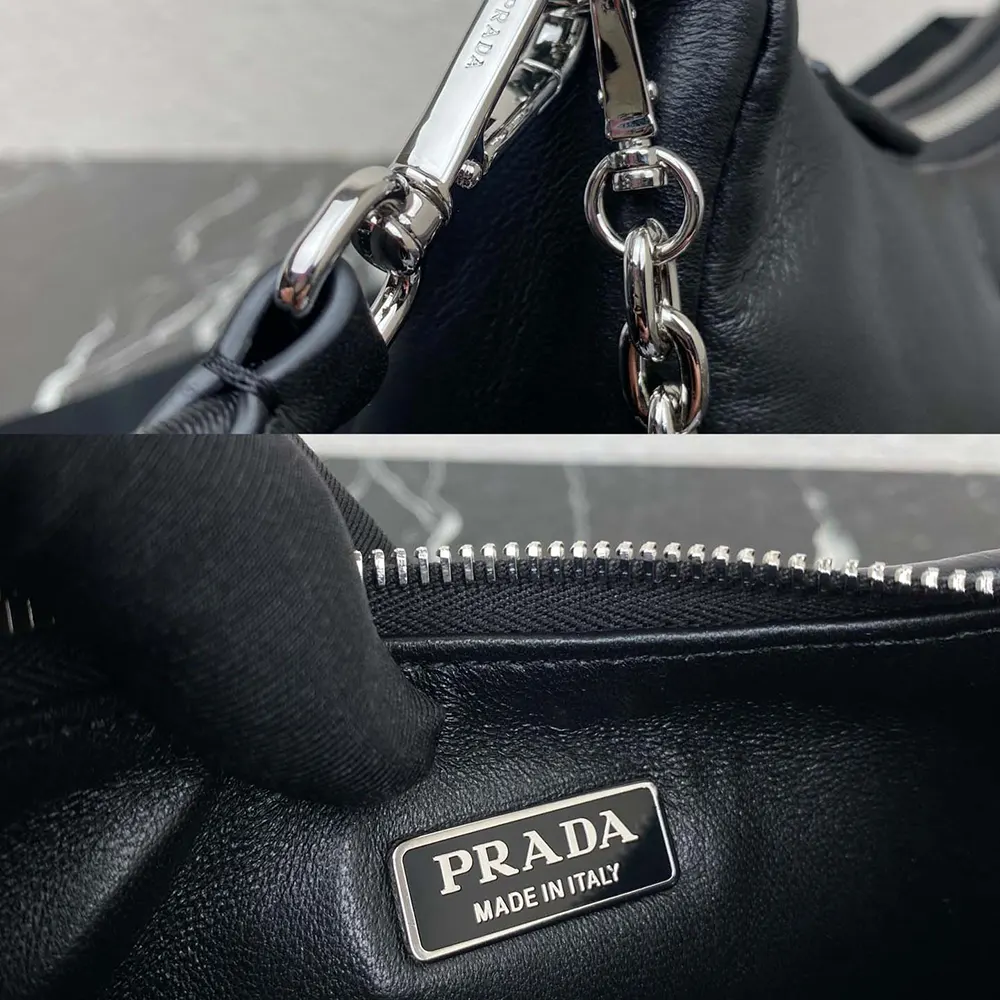 Prada Women Padded Nappa-leather Prada Re-Edition 2005 Shoulder Bag-Black - image 10