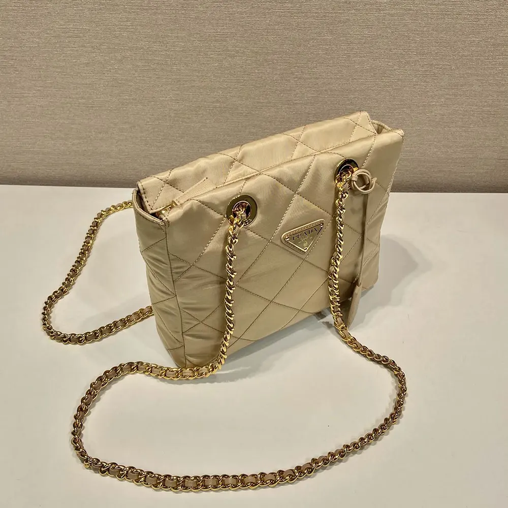 Prada Women Prada Re-Edition 1995 Chaîne Re-Nylon Tote Bag-Beige - image 5