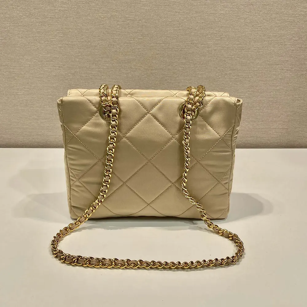 Prada Women Prada Re-Edition 1995 Chaîne Re-Nylon Tote Bag-Beige - image 4